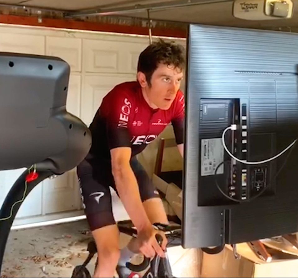 Geraint Thomas is training for his huge test of stamina and concentration 