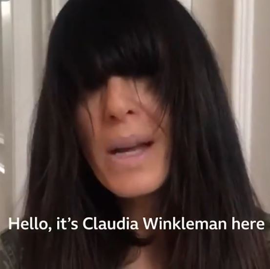  Claudia Winkleman is not the only one with fringe tensions, I cut my own one but not entirely success-fully