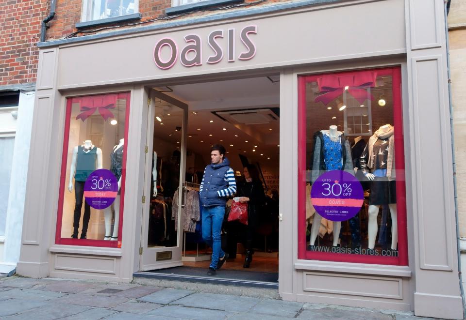  Oasis and Warehouse have been placed into administration