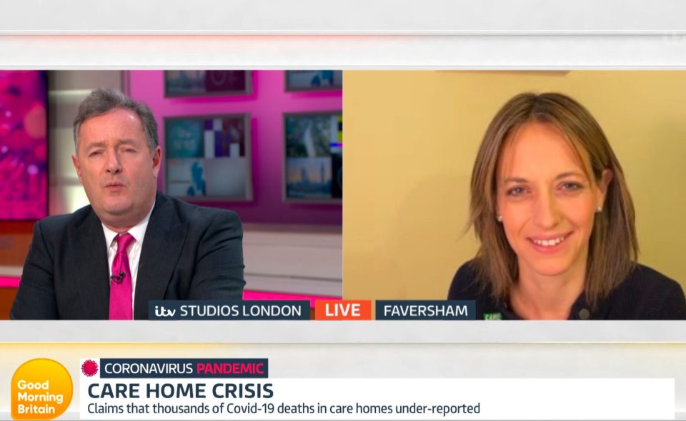  Piers has been grilling MPs over the crisis including an explosive exchange with care minister Helen Whateley