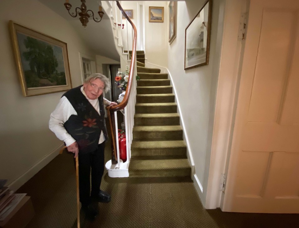 Margaret Payne in her home in Scotland