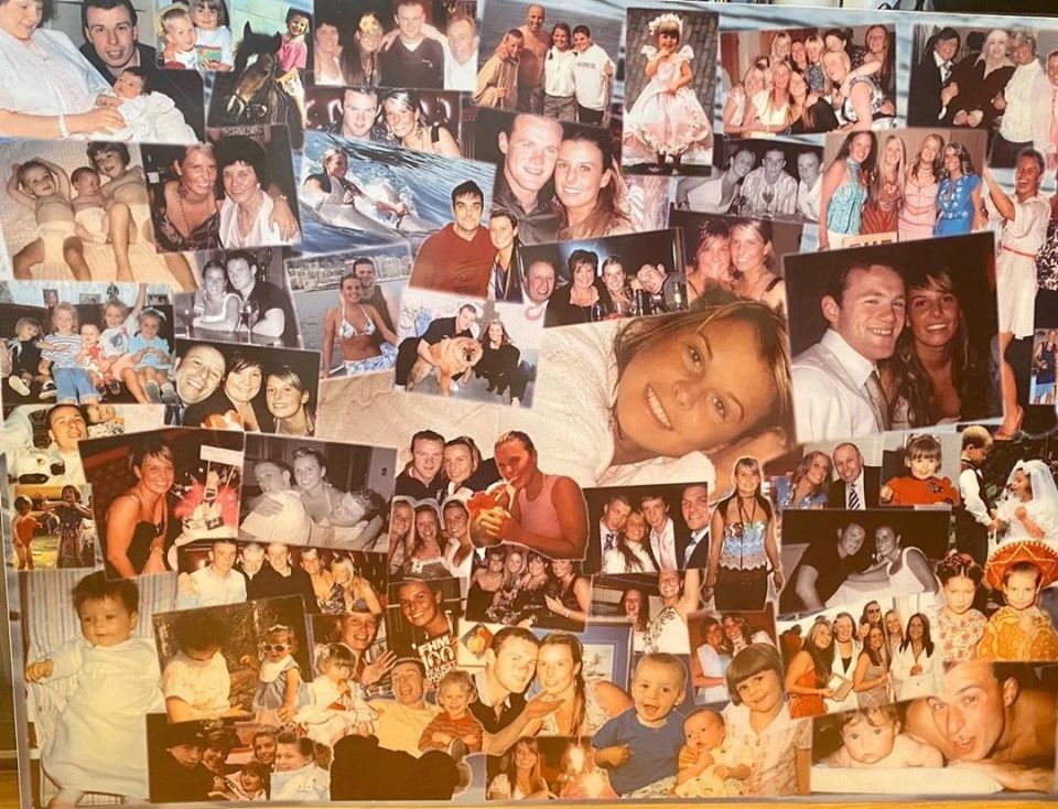  The touching collage was full of intimate memories