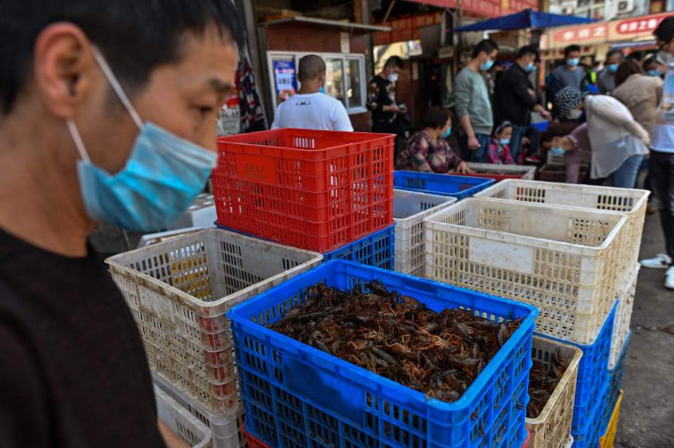  Wuhan Baishazhou Market in Wuhan in China's central Hubei province