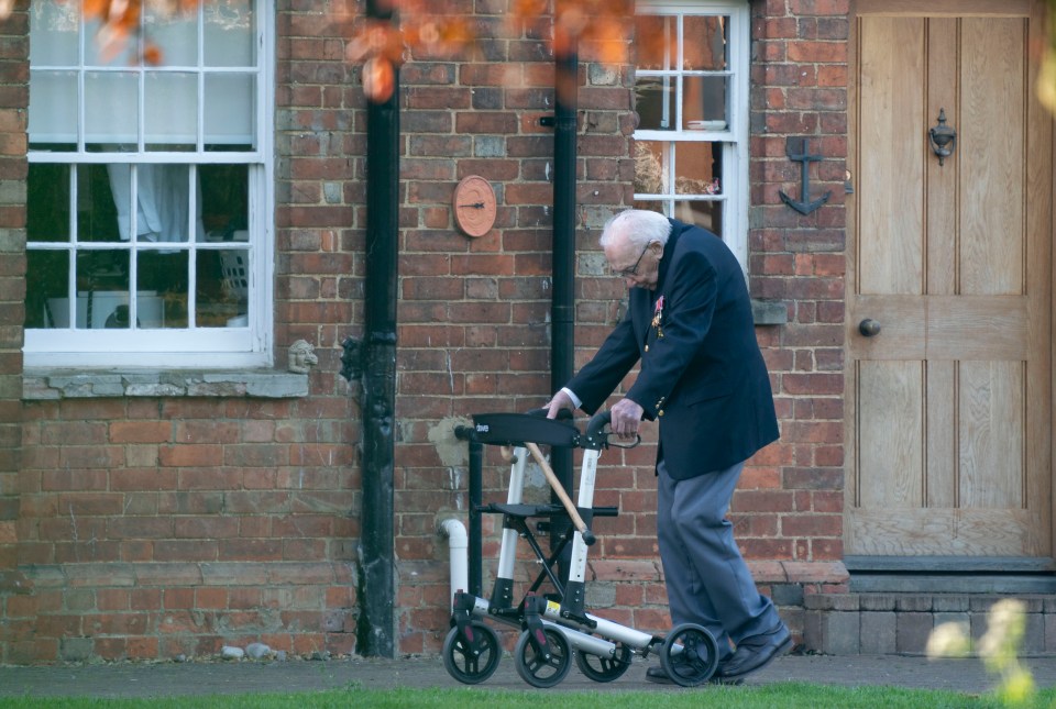 Captain Tom had originally set out to raise just £1,000