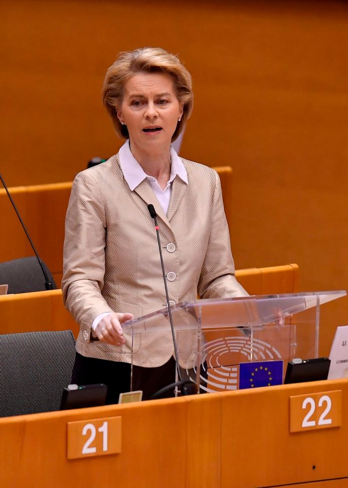  EU Commission chief Ursula von der Leyen said she was 'optimistic' Europeans would be able to go on a holiday