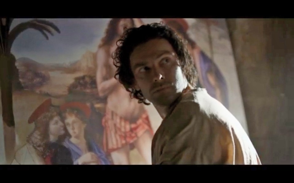  Aidan Turner plays legendary artists Leonardo Da Vinci in the new series Leonardo