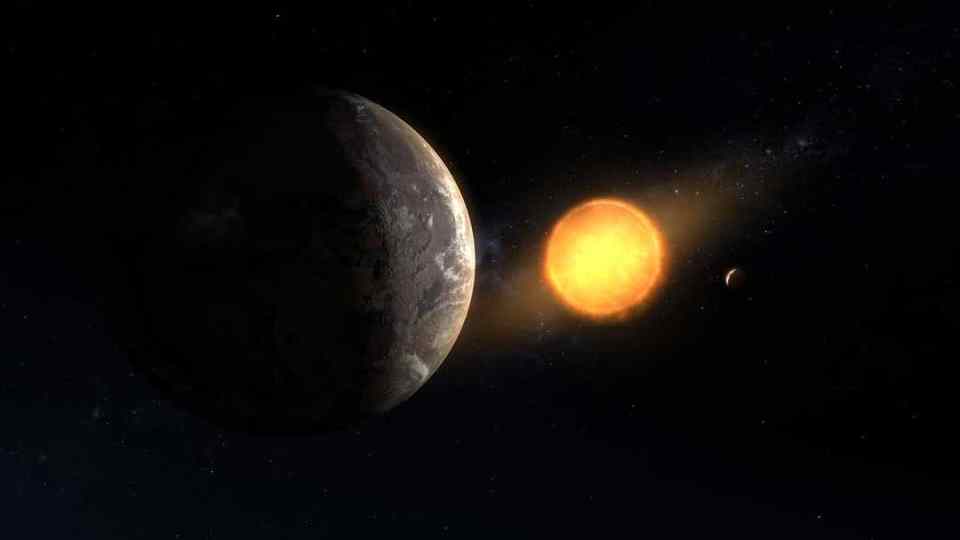  The exoplanet is said to orbit a red dwarf star