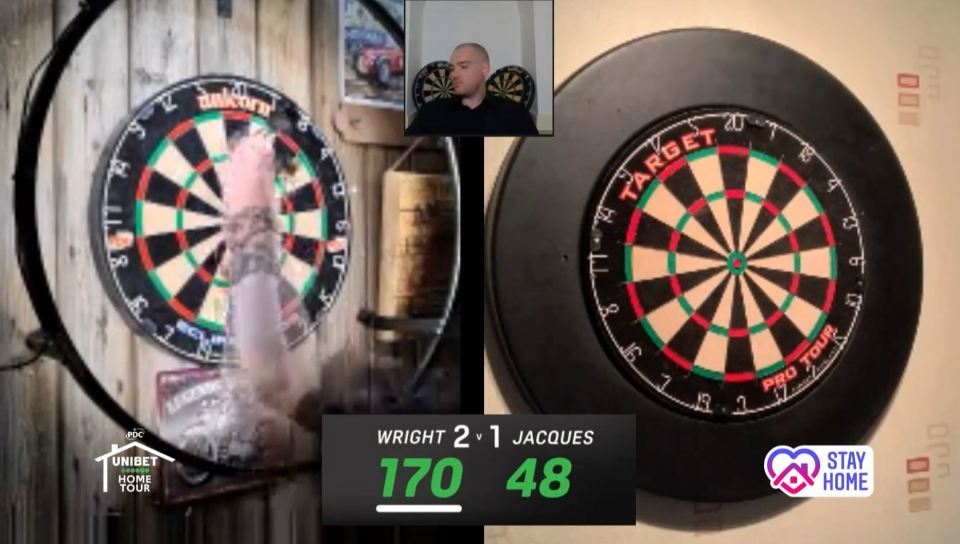  The tournament sees PDC stars battling it out from their own homes using separate boards