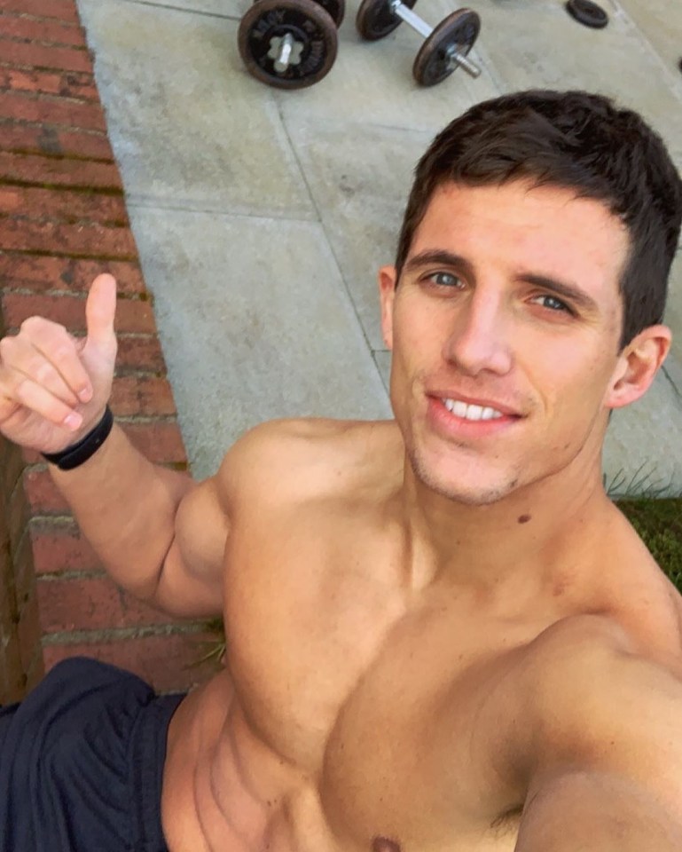 The reality star loves to display his hard rock abs in his Instagram posts