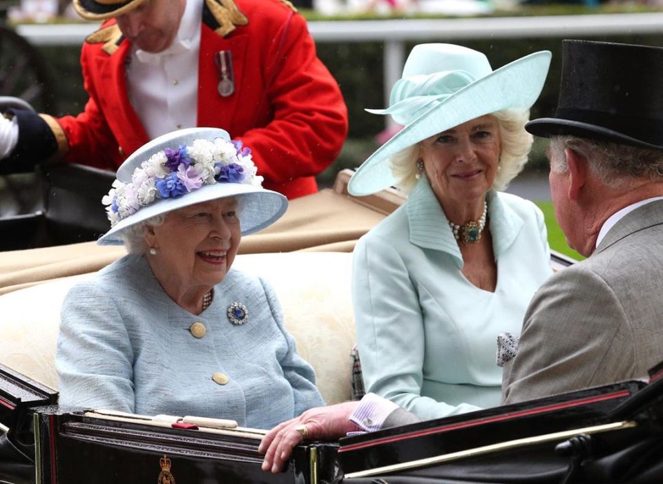  The Prince of Wales shared a happy throwback of Her Majesty with the Duchess of Cornwall at Ascot