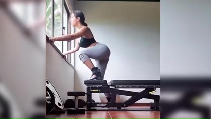  The stunning 26-year-old shared the clip with her Instagram followers