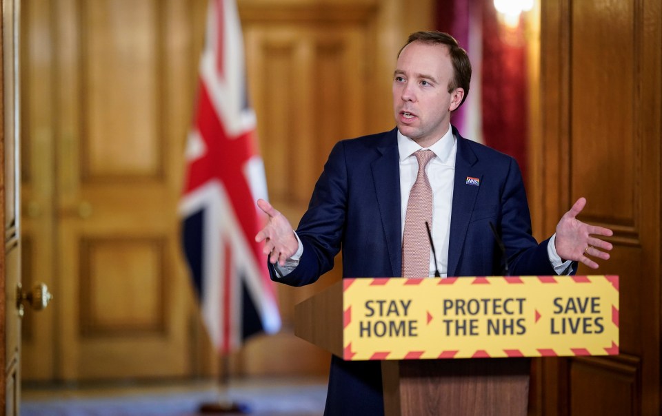 Health Secretary Matt Hancock said 8,331 British firms had come forward with offers to supply the NHS