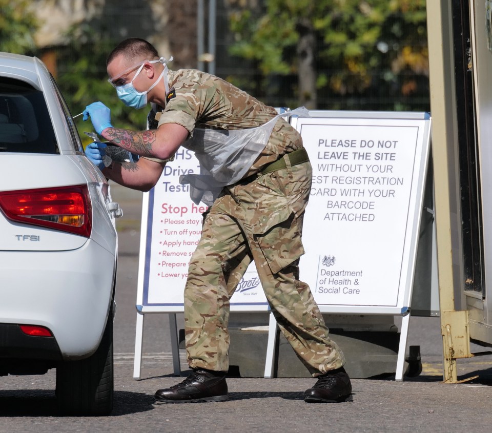 A military-backed initiative will see lorries take testing teams to hospitals and care homes after thousands could not get to drive-through centres