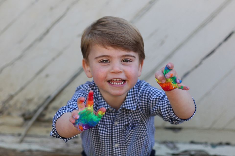 Adorable photos have been released of Prince Louis to mark his second birthday - and royal fans say he is the twin of mum Kate Middleton