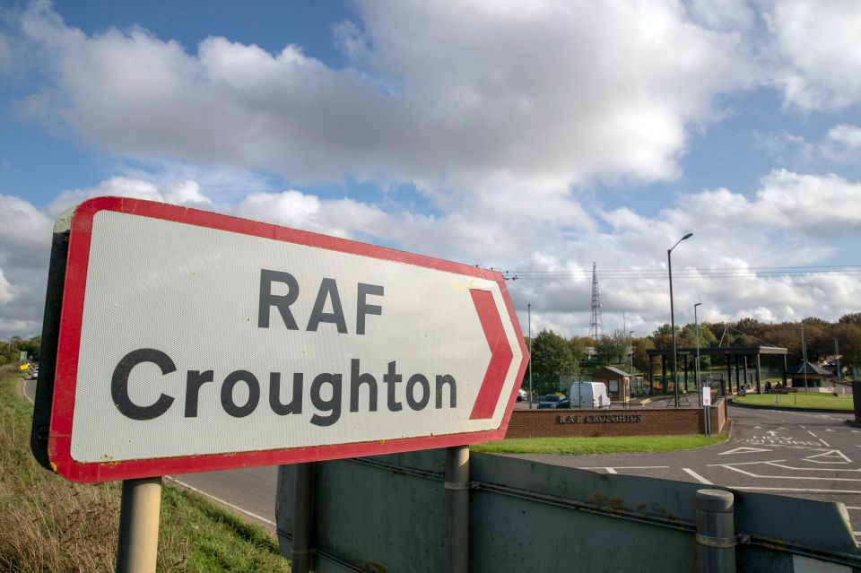  The crash site in Aynho, Northants, is two miles from RAF Croughton, where Harry died in August after being hit by a car driven by Anne Sacoolas, 42