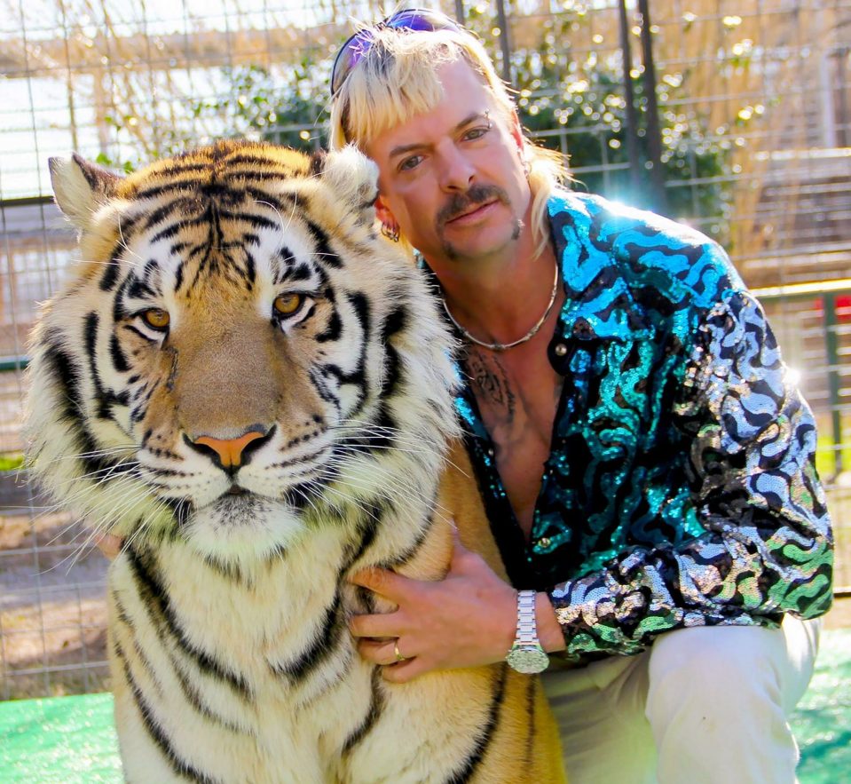  Joe Exotic with one of his big cats