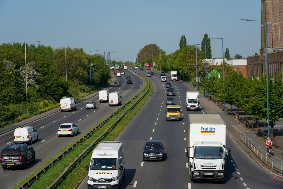  The A40 road traffic in Hillingdon, West London, was busy again this morning