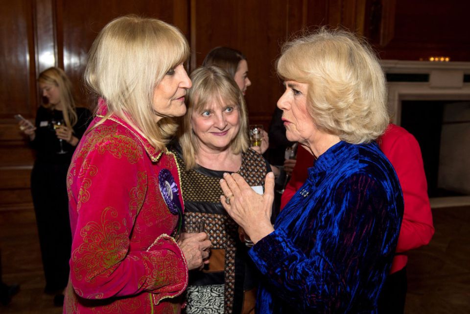  The presenter speaks with Camilla, the Duchess of Cornwall