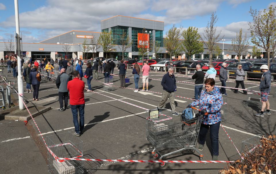  Others flocked to B&Q after it recently reopened