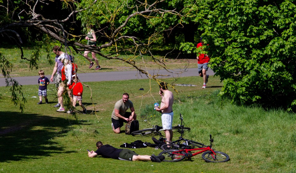  People in the park today in Bristol