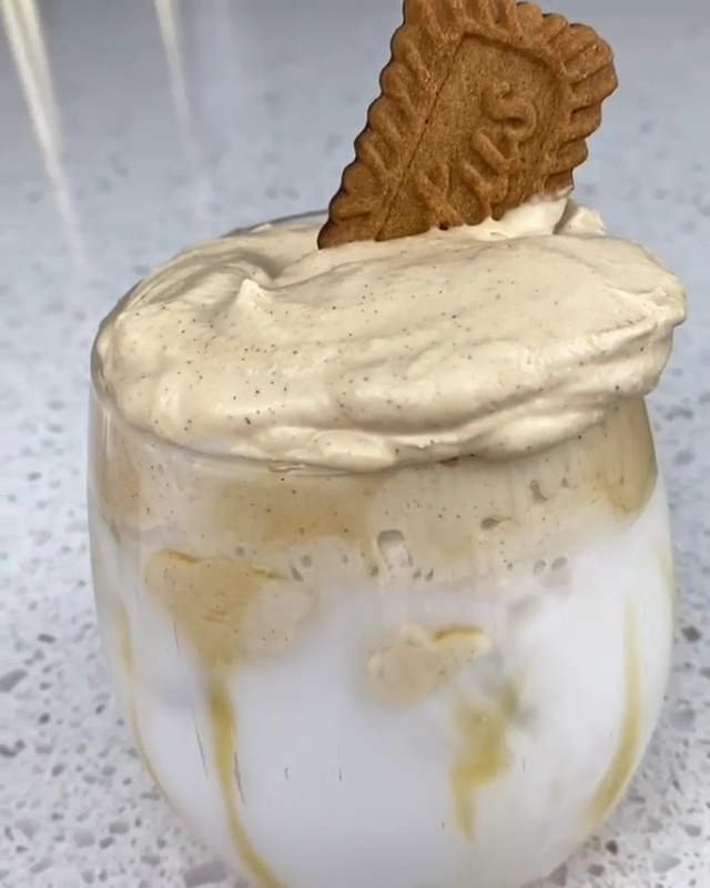  The Biscoff whipped milk was shared by the same foodie on Instagram