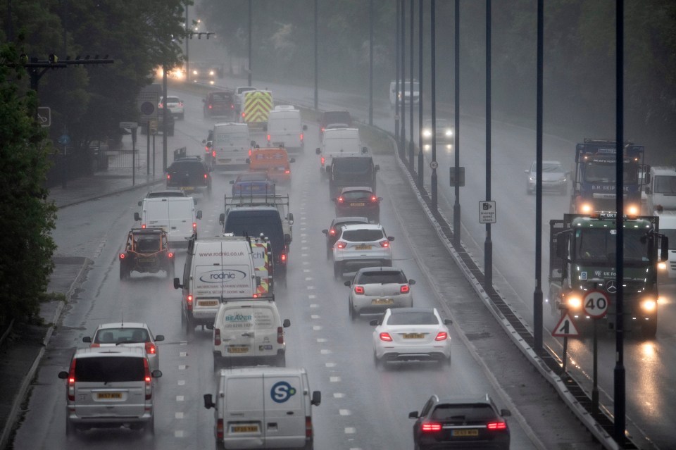  Cars crawl towards London this morning