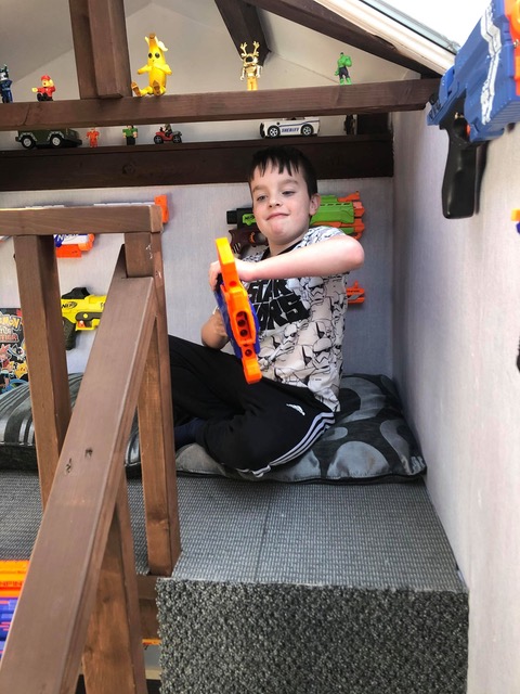 Wayne and his three kids were chuffed with the result, and the dad encouraged others to get stuck into some DIY in the lockdown