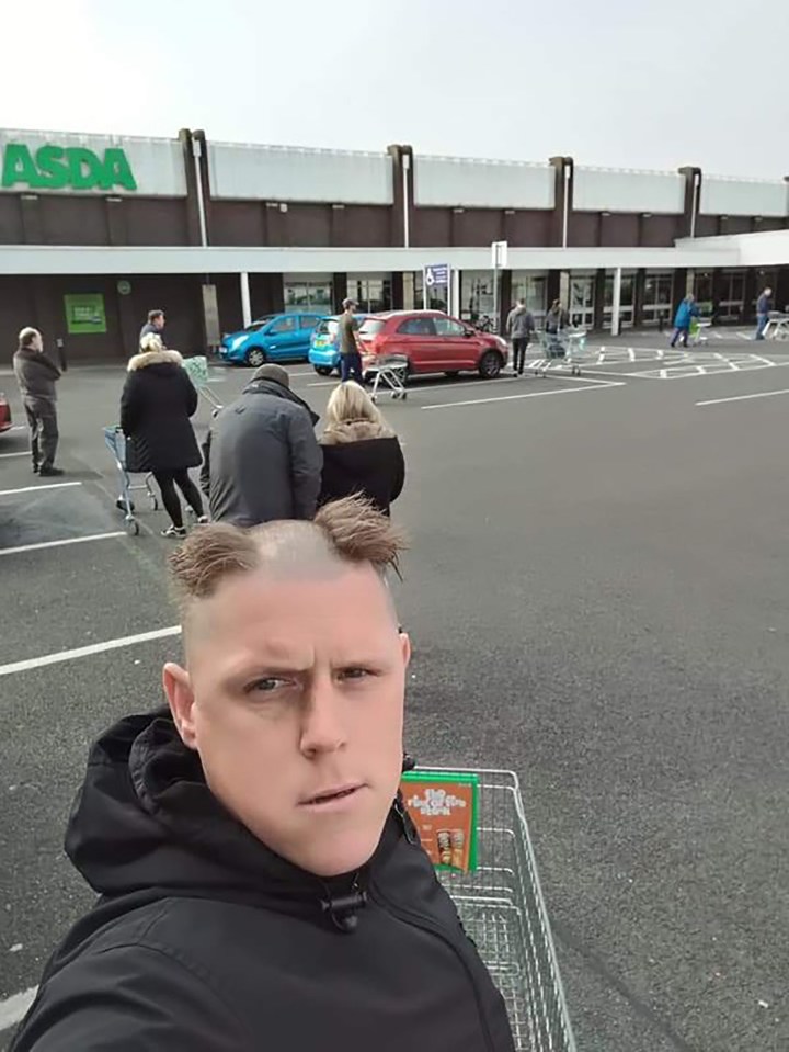 A part of Biblical proportions! This man terrified fellow shoppers at the supermarket