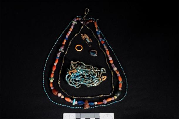 This jewellery was found with the mummy