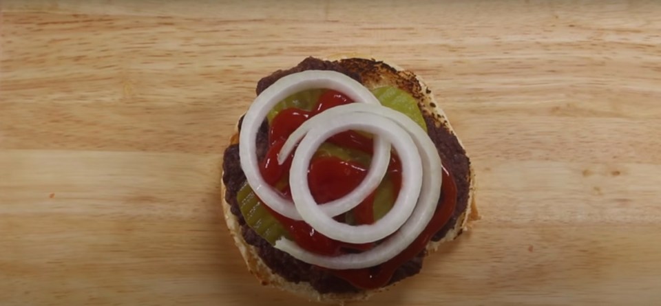 The burger consists of a char-grilled patty and garnishes and little else, so is incredibly simple to recreate