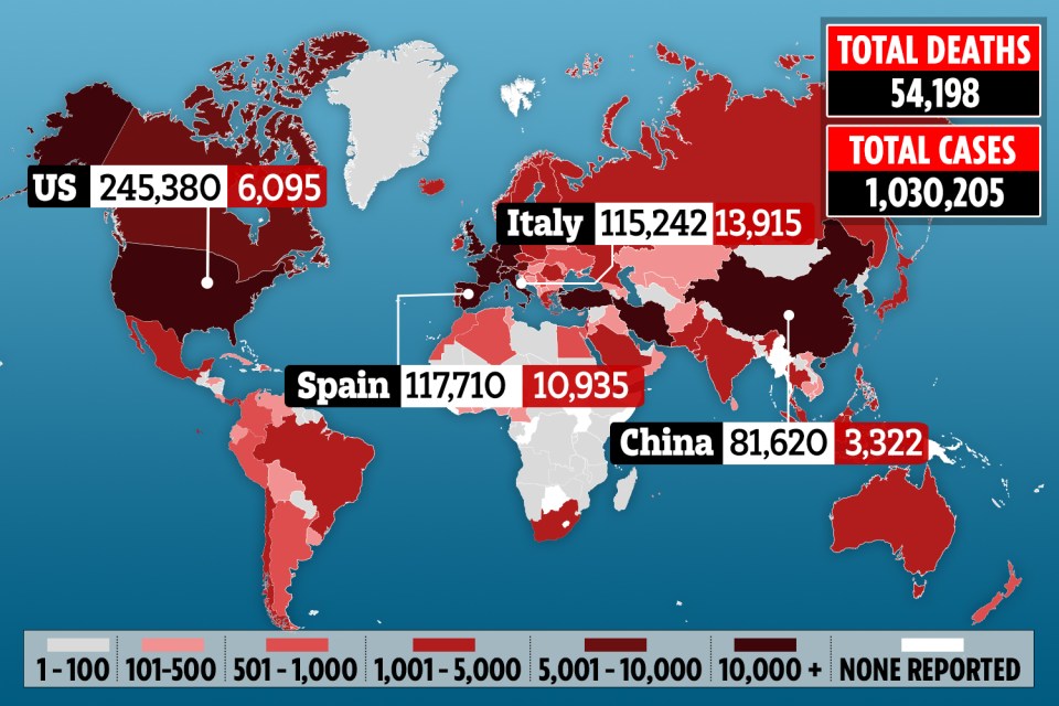 Coronavirus continues to spread across the world at an alarming rate