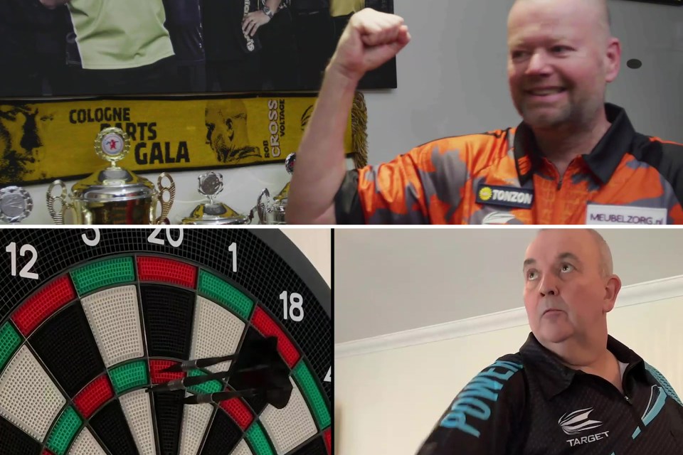  Raymond Van Barneveld defeated old foe Phil Taylor as the two went head-to-head in a charity darts match