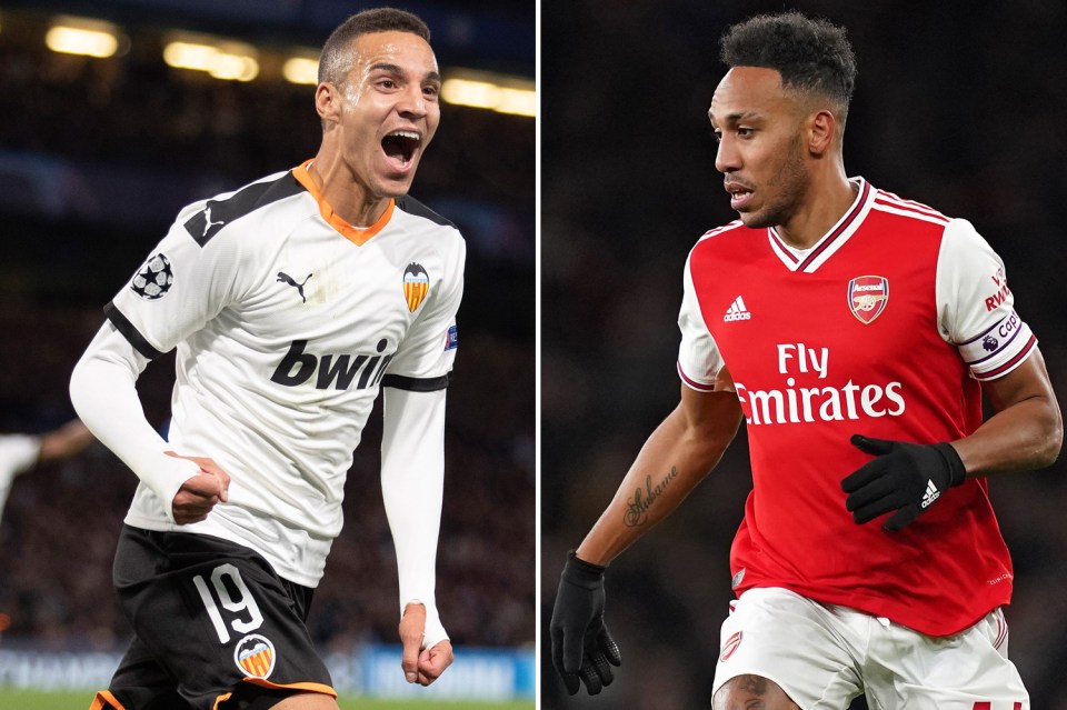  Arsenal have made enquiries about Valencia star Rodrigo Moreno to replace Pierre-Emerick Aubameyang