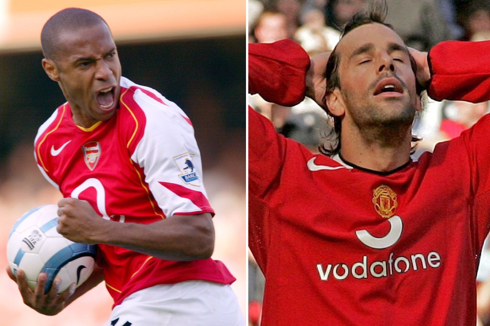  Thierry Henry outscored Ruud van Nistelrooy in four out of five seasons in the Premier League