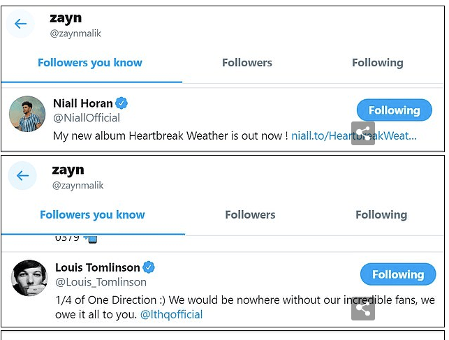  Evidence the boys are following Zayn