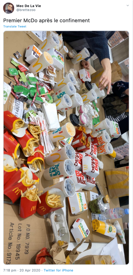  Maccies addicts in France have been stocking up since the restaurant chain returned