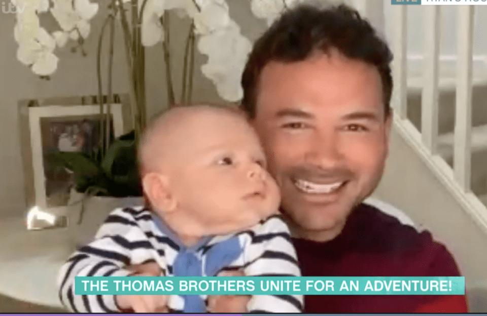  Ryan Thomas showed off his new baby son Roman