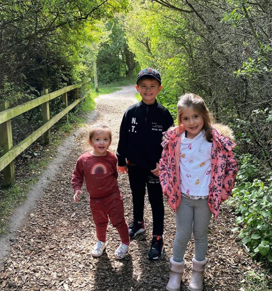 Jacqueline Jossa and Dan Osborne took the children out of the house for the first time since coronavirus lockdown began