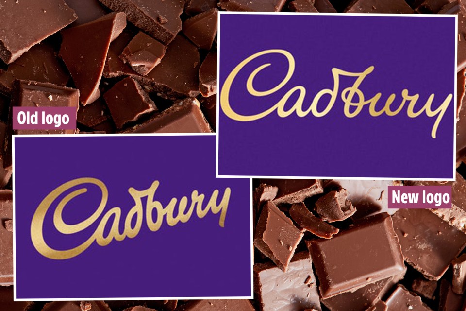  Cadbury spends MILLIONS on new logo... and it looks almost identical to old one