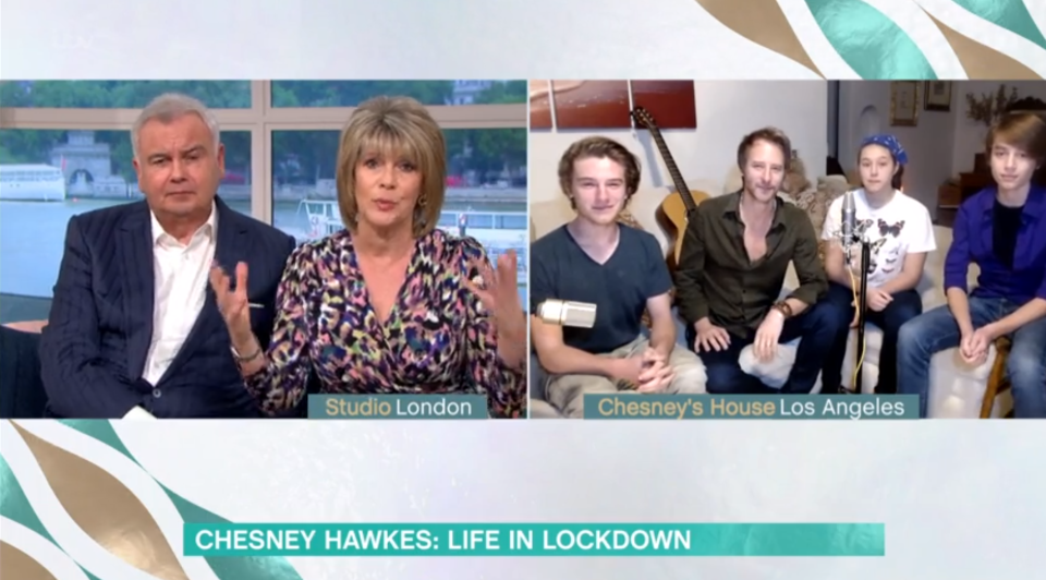  This Morning viewers saw a striking resemblance between Chesney and his children