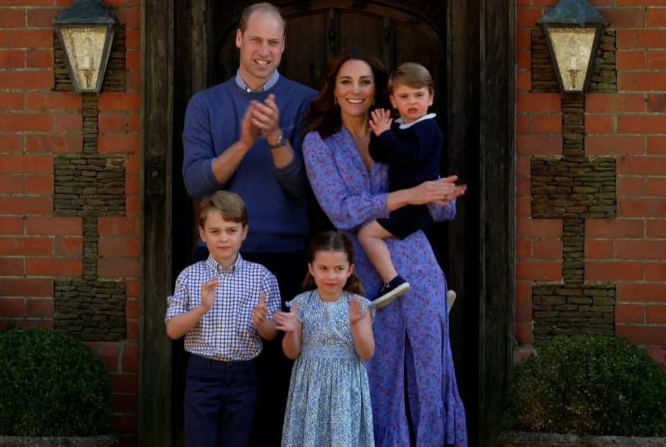 The Cambridge's have been joining the nation in the weekly clap for carers at 8pm