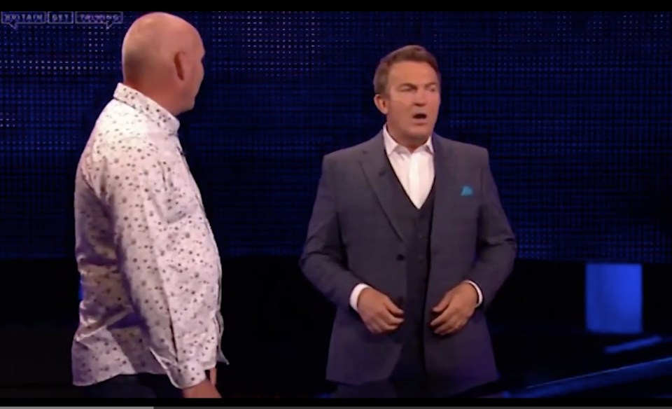  The Chase host Bradley Walsh was left stunned by the comments