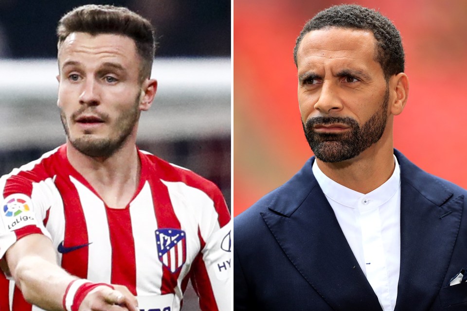  Rio Ferdinand listed Atletico Madrid's Saul Niguez among his top midfield targets for Manchester United, along with teammate Thomas Partey and Leicester City's Wilfred Ndidi.