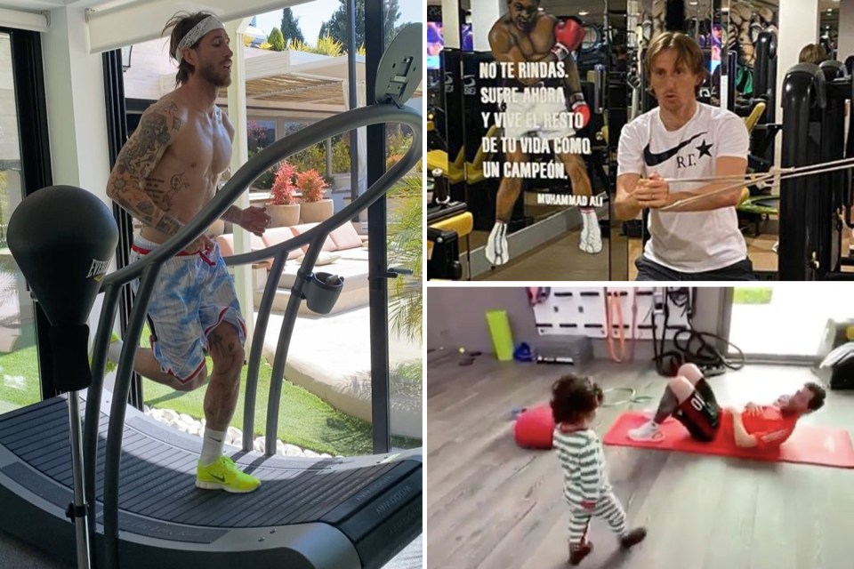  The likes of Messi, Modric and Ramos will be able to ditch their home gyms for their clubs' facilities