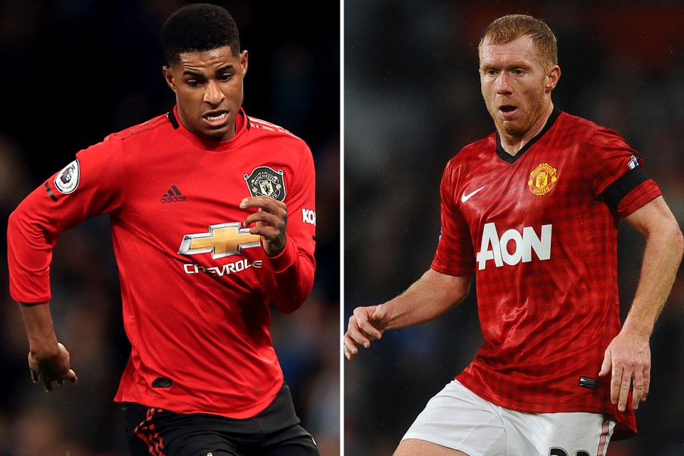  Rashford admits it would be a 'dream' to play with Scholes