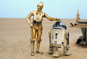 Famed Star Wars characters C-3PO and R2D2