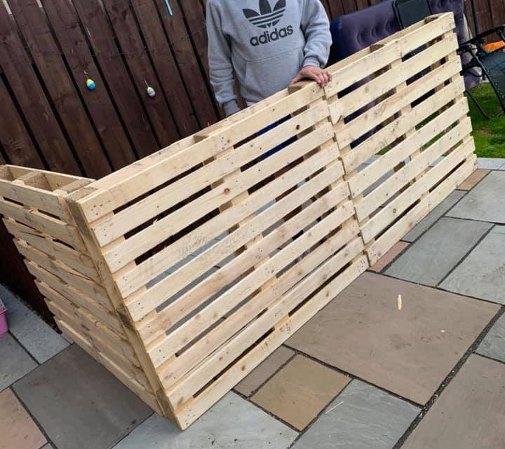 The mum decided to make her own bar in the back garden after all the pubs closed