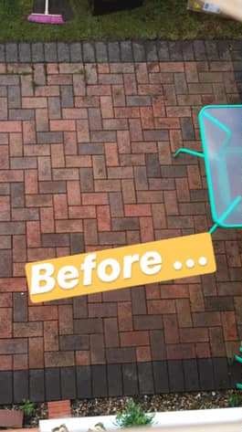 Her patio slabs needed a little TLC after becoming worn over time