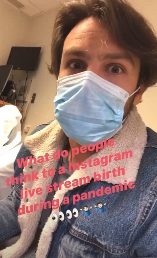  Ben joked about livestreaming the birth