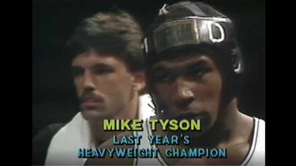 Teddy Atlas in the corner of Mike Tyson as an amateur